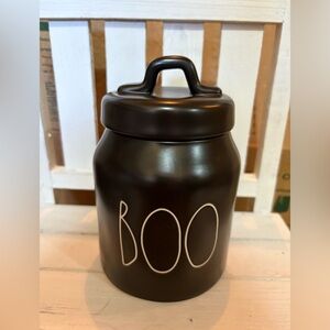 Rae Dunn Black Boo Canister